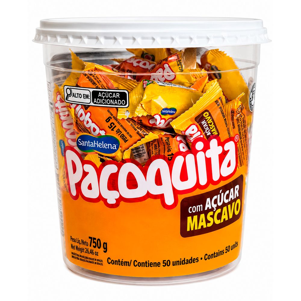Pacoquita Rolha Santa Helena Embalada com Acucar Mascavo 750g-2-